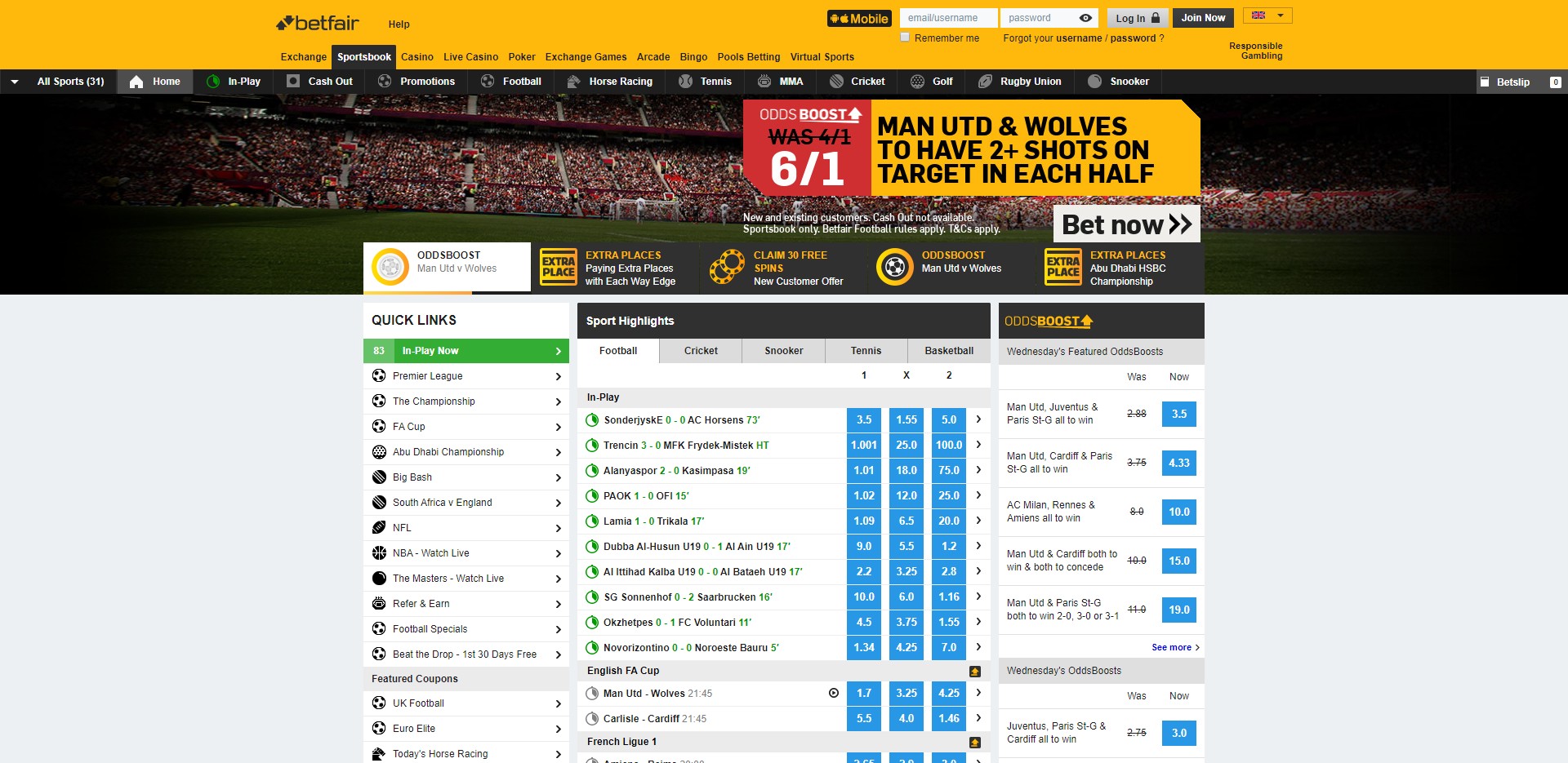 BETFAIR Preview BETFAIR Preview