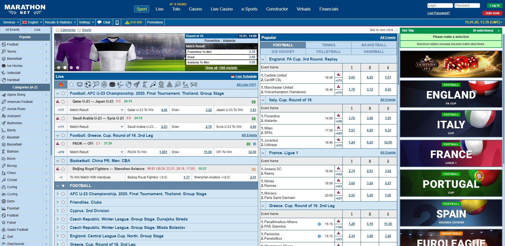 MARATHONBET Preview