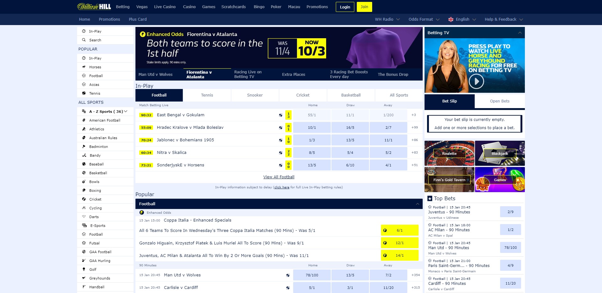 WILLIAM HILL Preview WILLIAM HILL Preview